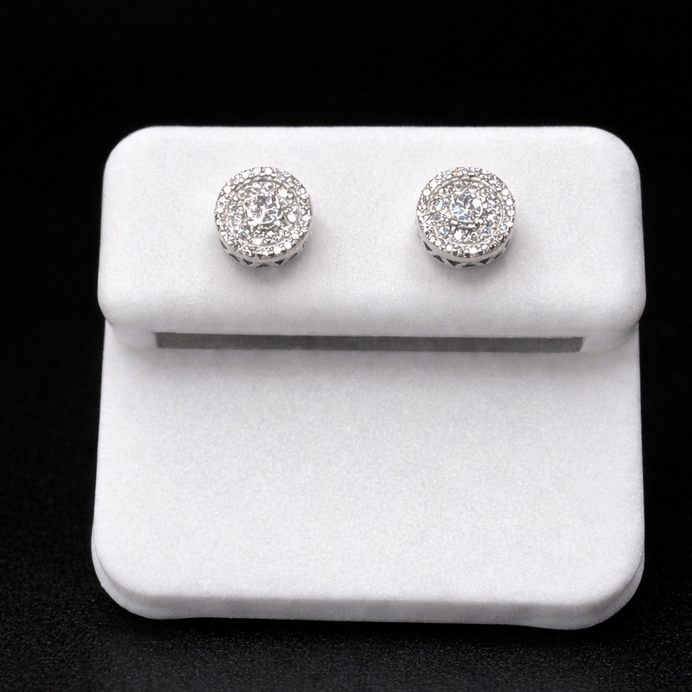 Moissanite 925 Sterling Silver Stud Earrings